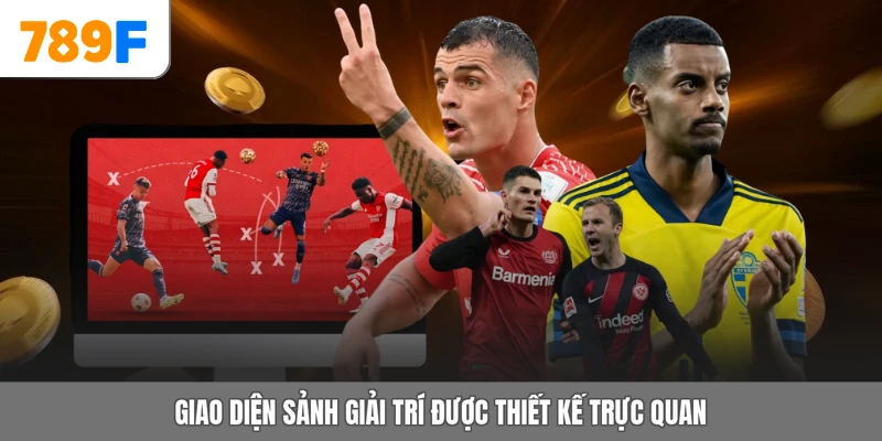 Giao diện sảnh giải trí được thiết kế trực quan